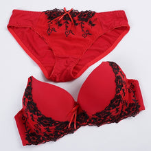 Load image into Gallery viewer, Lingerie Set Big Size Bra and Panty Sexy Lace Flower