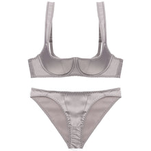 Load image into Gallery viewer, High Quality Padded Bra Solid Color Briefs