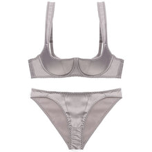 Load image into Gallery viewer, High Quality Padded Bra Solid Color Briefs