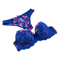 Load image into Gallery viewer, Lingerie Set Lace Print Bra Panty Sets