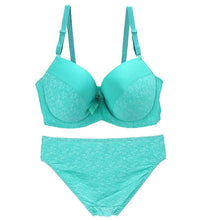 Load image into Gallery viewer, New Big Size Lingerie Women Push Up Bra And Panty Set Sexy Print Bow Decoration Underwear Seamless Adjusted Plus Size Intimates