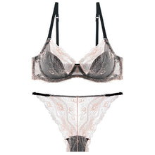 Load image into Gallery viewer, High Quality Beautiful Underwear Women Sexy Lace Transparent Bra Set