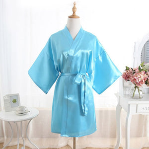 Women Nightgown Silk Robe