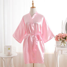 Load image into Gallery viewer, Women Nightgown Silk Robe