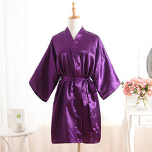 Load image into Gallery viewer, Women Nightgown Silk Robe