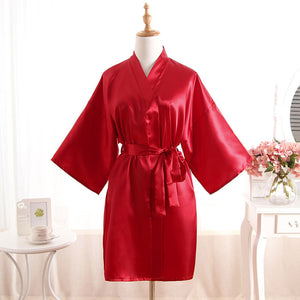 Women Nightgown Silk Robe