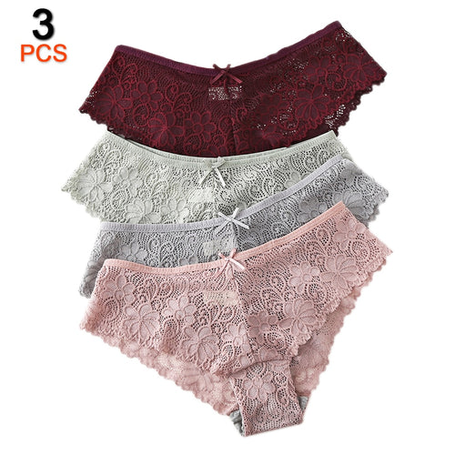 3Pcs/Lot Sexy Lace Panties