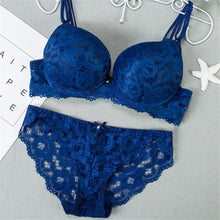 Load image into Gallery viewer, Underwear Set Sexy Lace Mesh Bra and Panty Flower