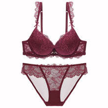 Load image into Gallery viewer, High Quality Lingerie Lace Sexy Bra and Panty Set