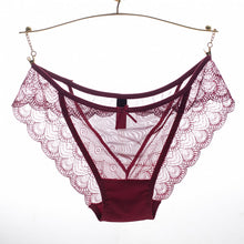 Load image into Gallery viewer, Ladies Transparent Lingerie Lace Embroidery Sexy Panties