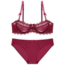 Load image into Gallery viewer, High Quality Lace Embroidery Lingerie Set