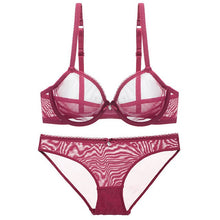 Load image into Gallery viewer, High Quality Unlined Ultra Thin Bra And Panty Set