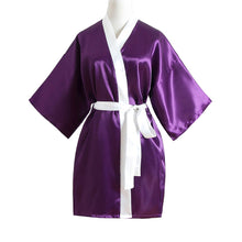 Load image into Gallery viewer, Women Nightgown Faux Silk