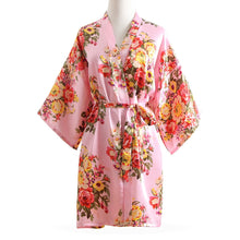 Load image into Gallery viewer, Women Nightgown Sexy Kimono Robe Solid
